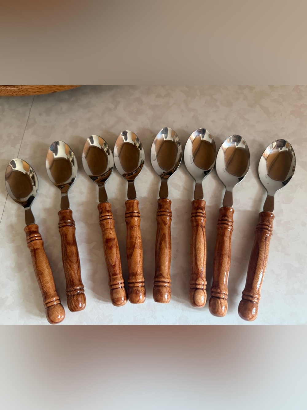 Lifetime Cutlery Old Homestead Wood Handle Spoons